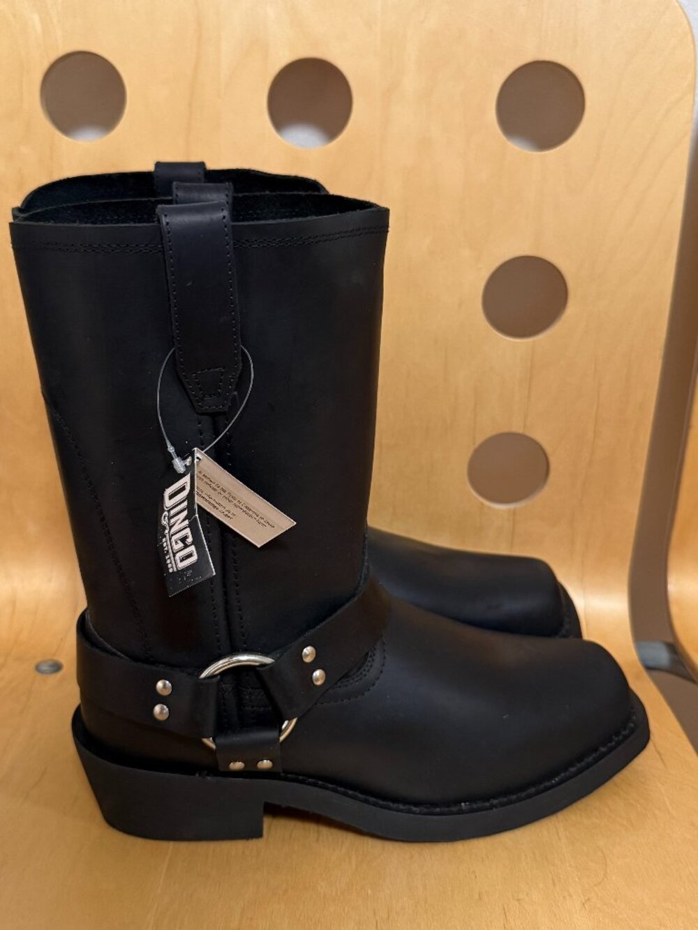 Dingo Women's Leather Black Harness Boots New With Tag Size 9.5 M Biker